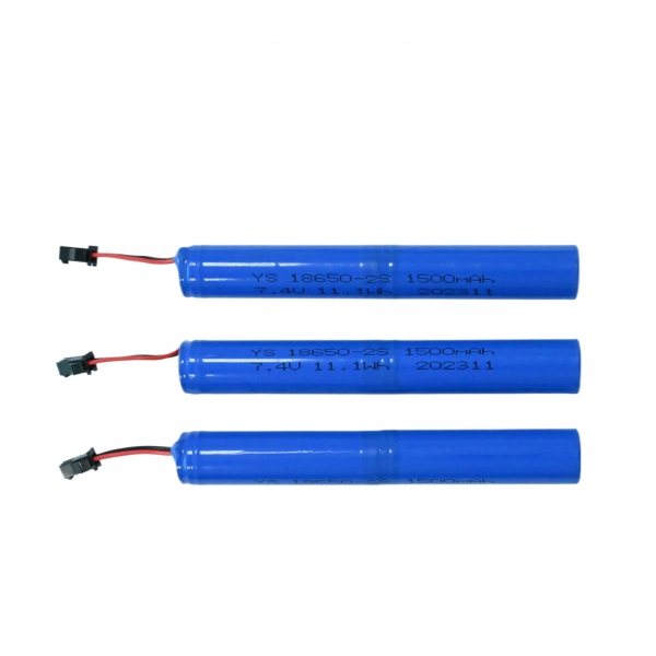 Cylindrical lithium battery 18650-1500mAh --7.4V-2 string battery pack (customizable)
